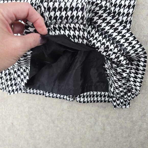 Kasper Womens Houndstooth Pleated Skirt Size 18W Polyester Blend - Picture 5 of 9